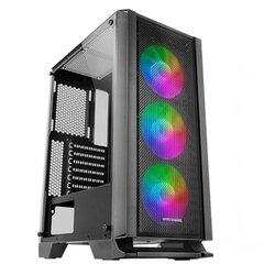 Блок полубашня ATX Galileo Mars Gaming MCC Чёрный RGB цена и информация | Корпуса | pigu.lt