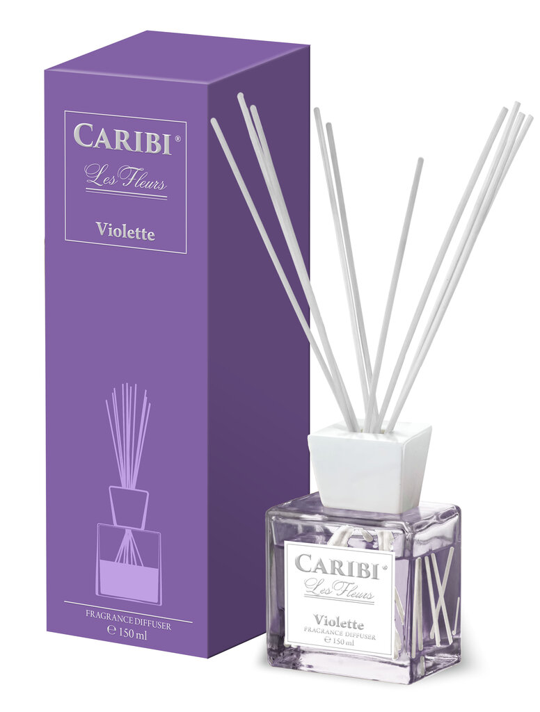 Namų kvapas su lazdelėmis Caribi Violette, 150ml kaina ir informacija | Namų kvapai | pigu.lt