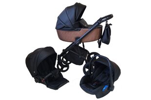 Universalus vežimėlis Stilo ST-Line Baby Fashion 3in1, black kaina ir informacija | Vežimėliai | pigu.lt