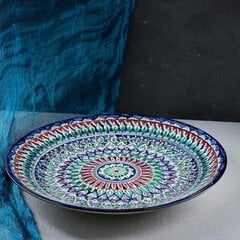 Ляган (узбекская тарелка) 38см красный цена и информация | Посуда, тарелки, обеденные сервизы | pigu.lt