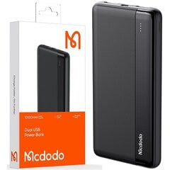 Powerbank, серия Mig, 2x USB, 2A 10W, 10000Mah, McDodo цена и информация | Зарядные устройства Power bank | pigu.lt