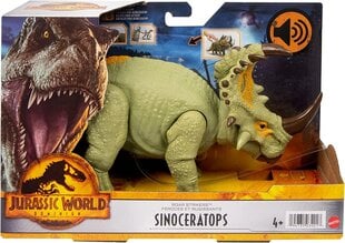 Dinozauro figūrėlė Sinoceratops Mattel Jurassic World HDX43 цена и информация | Игрушки для мальчиков | pigu.lt