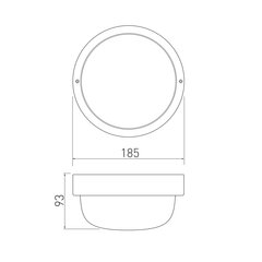 Потолочный светильник GTV IBIZA, max 40W E27, IP44, белый OS-IBBL060-00 цена и информация | Потолочные светильники | pigu.lt