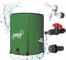 Складной резервуар для сбора дождевой воды 60 л GardenLine цена и информация | Оборудование для полива | pigu.lt
