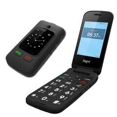 eSTAR Digni Flip Clamshell DIGNIFLIPB Dual SIM, Black kaina ir informacija | eSTAR Išmanieji laikrodžiai, apyrankės | pigu.lt