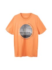 Мужская футболка Tom Tailor 1036427*22195, оранжевая, 4066887482298 цена и информация | Мужские футболки | pigu.lt