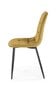 4-ių kėdžių komplektas K417, geltonas/juodas цена и информация | Virtuvės ir valgomojo kėdės | pigu.lt