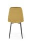 4-ių kėdžių komplektas K417, geltonas/juodas цена и информация | Virtuvės ir valgomojo kėdės | pigu.lt