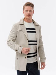 Paltas vyrams Ombre Clothing 121727-7, smėlio spalvos цена и информация | Мужские пальто | pigu.lt