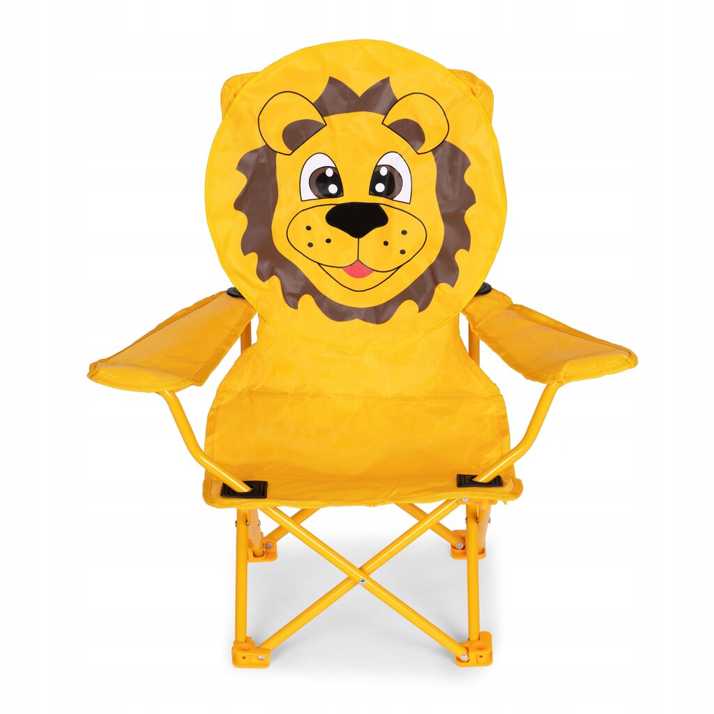 Kelioninė kėdutė su krepšiu ModernHome, geltona, 32x59x64cm цена и информация | Turistiniai baldai | pigu.lt