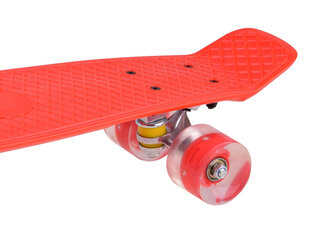Скейтборд для детей со светящимися колесами, красный цена и информация | Скейтборды | pigu.lt