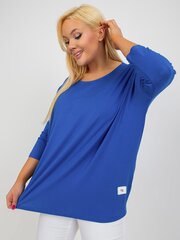 Женская темно-синяя базовая блуза цена и информация | Женские блузки, рубашки | pigu.lt