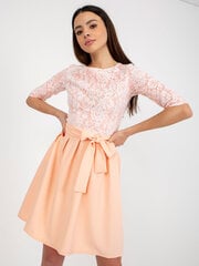 Женское персиковое коктейльное платье цена и информация | Платья | pigu.lt