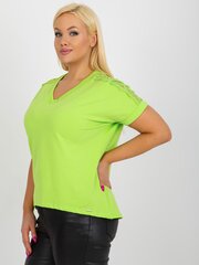 Marškinėliai moterims 2016103370399, žali kaina ir informacija | Marškinėliai moterims | pigu.lt