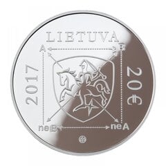 Sidabrinė moneta Algirdo Juliaus Greimo 100-osios gimimo metinės 2017 kaina ir informacija | Numizmatika | pigu.lt