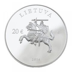 Sidabrinė moneta Nepriklausomybės įtvirtinimo 25-mečiui 2016 kaina ir informacija | Numizmatika | pigu.lt