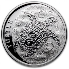 Sidabrinė moneta Jūrinis vėžlys 2021 kaina ir informacija | Numizmatika | pigu.lt