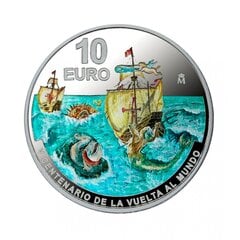 Sidabrinė moneta Pirmoji kelionė laivu aplink pasaulį 2020 kaina ir informacija | Numizmatika | pigu.lt