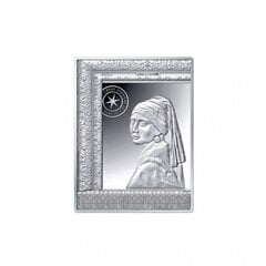 Sidabrinė moneta Mergina su perliniu auskaru, Prancūzija 2021 kaina ir informacija | Numizmatika | pigu.lt