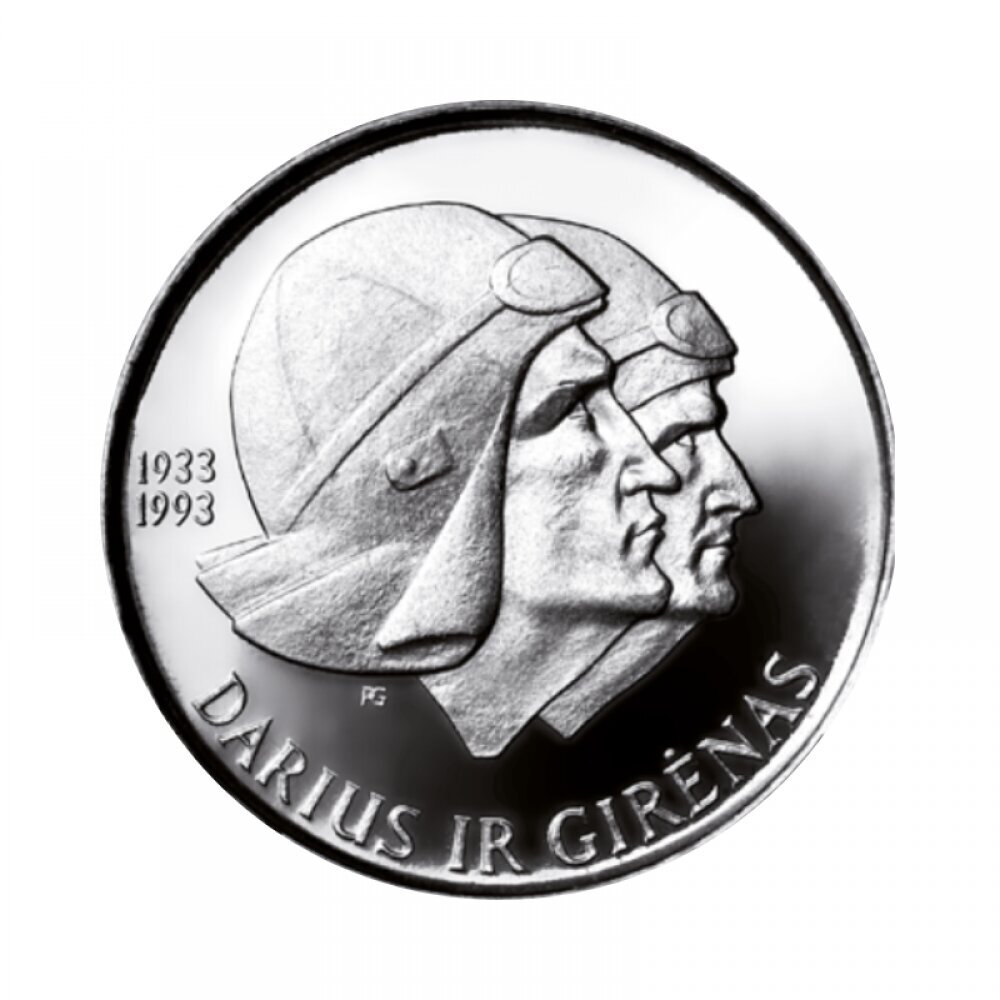 Vario nikelio moneta Darius ir Girėnas 1993 цена и информация | Numizmatika | pigu.lt