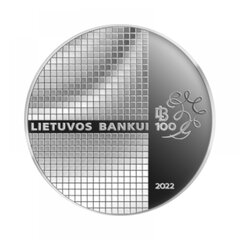 20 Eur sidabrinė moneta Lietuvos banko 100 m. sukakčiai, Lietuva 2022 kaina ir informacija | Numizmatika | pigu.lt