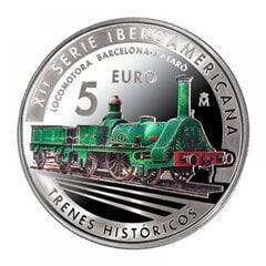 Sidabrinė moneta Locomotora Barcelona-Mataro 2020 kaina ir informacija | Numizmatika | pigu.lt