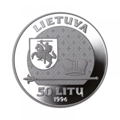Sidabrinė moneta Lietuvos didysis kunigaikštis Algirdas 1998 цена и информация | Нумизматика | pigu.lt