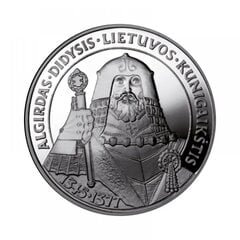 Sidabrinė moneta Lietuvos didysis kunigaikštis Algirdas 1998 цена и информация | Нумизматика | pigu.lt