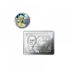 527 g. sidabrinių spalvotų monetų rinkinys Salvadoras Dali, Ispanija 2021 цена и информация | Нумизматика | pigu.lt