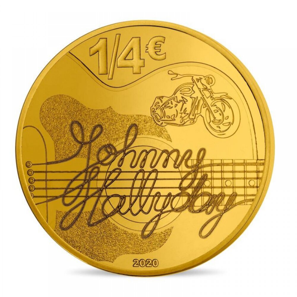 Lydinio moneta 60 metų Johnny Hallyday 2020 kaina ir informacija | Numizmatika | pigu.lt