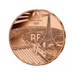 Lydinio moneta Olimpinės žaidynės Paryžiuje 2024, Plaukimas 2021 kaina ir informacija | Numizmatika | pigu.lt