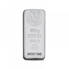 250 g sidabro luitas 999.9 Nadir Metal Rafineri kaina ir informacija | Investicinis auksas, sidabras | pigu.lt