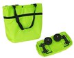 Sulankstomas pirkinių krepšys su ratukais, žalias kaina ir informacija | Pirkinių krepšiai | pigu.lt