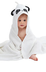 Веселое детское полотенце с капюшоном, белое цена и информация | Полотенца | pigu.lt