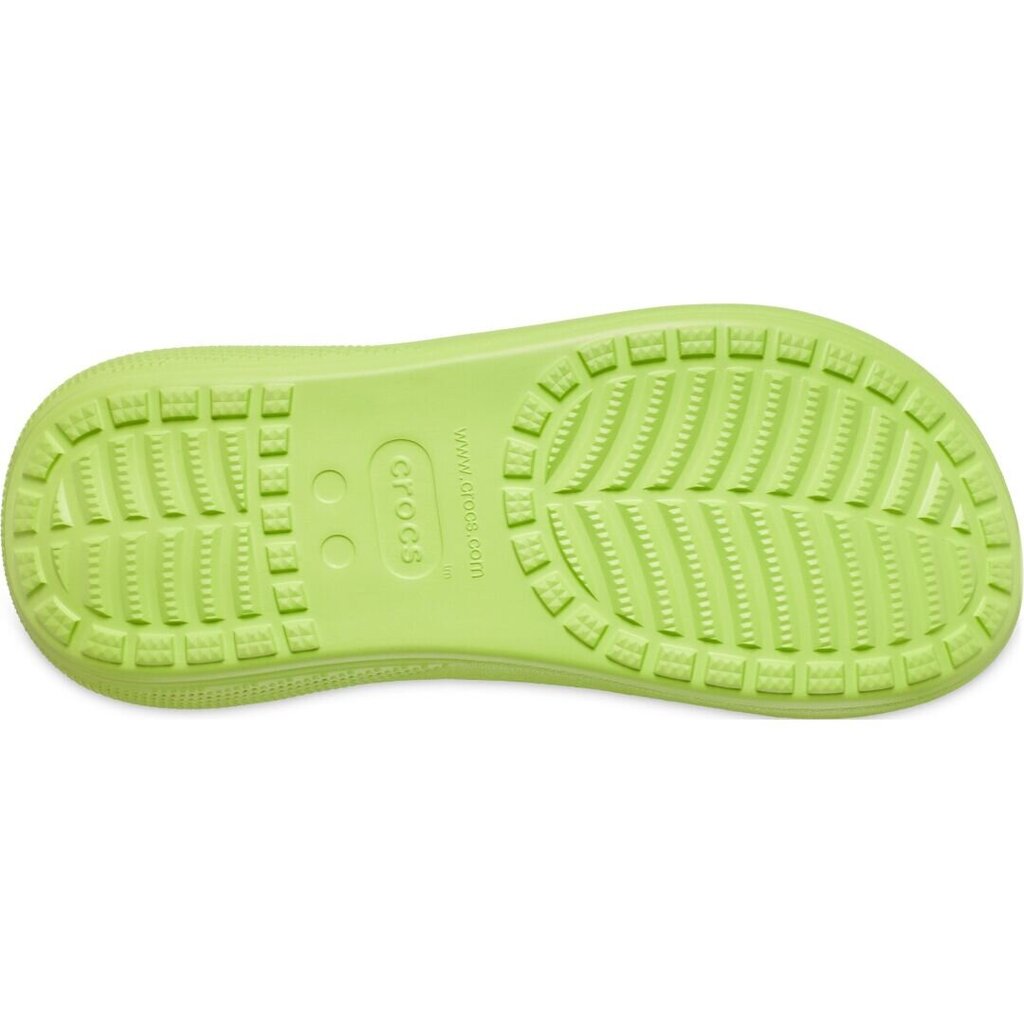 Crocs šlepetės moterims Classic Crush 231073, žalios kaina ir informacija | Šlepetės moterims | pigu.lt