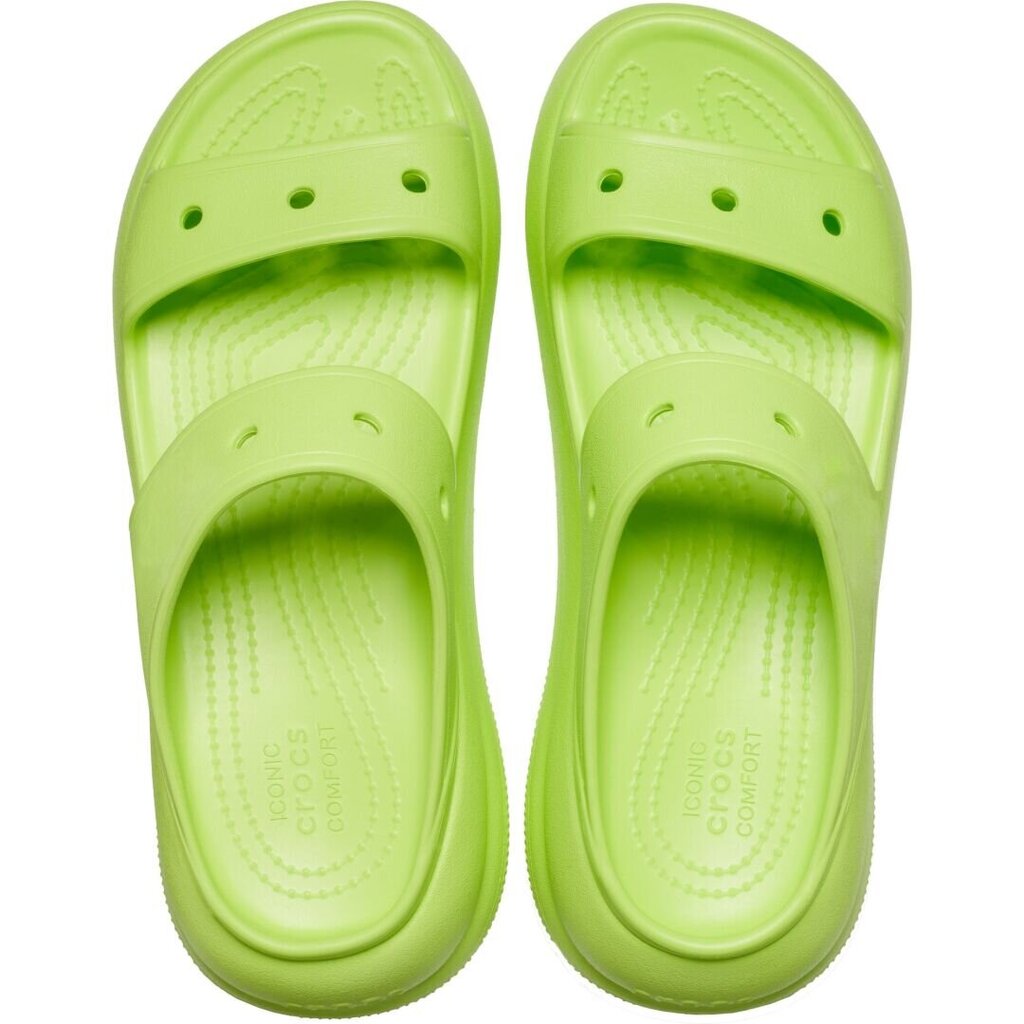 Crocs šlepetės moterims Classic Crush 231073, žalios kaina ir informacija | Šlepetės moterims | pigu.lt