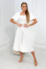 Suknelė moterims 24832, balta kaina ir informacija | Suknelės | pigu.lt