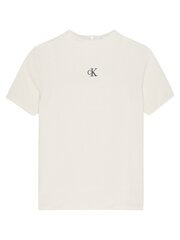 Calvin Klein marškinėliai mergaitėms Light Crinkle Whitecap 520883171, pilki kaina ir informacija | Marškinėliai mergaitėms | pigu.lt