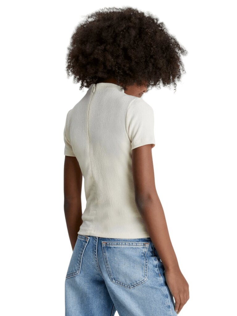 Calvin Klein marškinėliai mergaitėms Light Crinkle Whitecap 520883171, pilki kaina ir informacija | Marškinėliai mergaitėms | pigu.lt