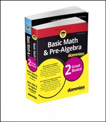 Basic Math & Pre-Algebra For Dummies Book plus Workbook Bundle kaina ir informacija | Ekonomikos knygos | pigu.lt