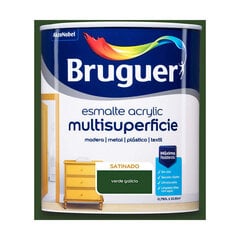 Акриловая эмаль Bruguer 5057506 Galicia Green 750 ml сатин цена и информация | Краска | pigu.lt