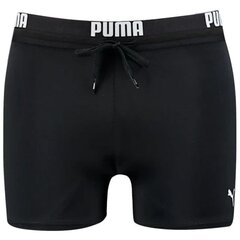 Maudymosi šortai vyrams Puma Logo Swim Trunk M 907657, juodi kaina ir informacija | Maudymosi šortai, glaudės | pigu.lt