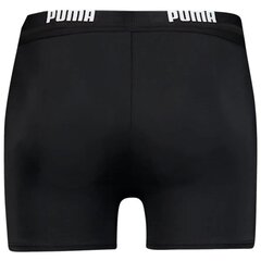 Maudymosi šortai vyrams Puma Logo Swim Trunk M 907657, juodi kaina ir informacija | Maudymosi šortai, glaudės | pigu.lt