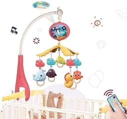 Muzikinė karuselė su projektoriumu ir nuotolinio valdymo pultu MalPlay kaina ir informacija | Žaislai kūdikiams | pigu.lt