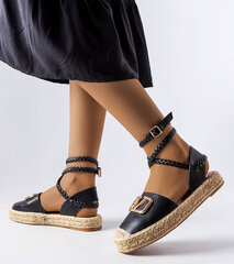 Espadrilės moterims Gemre GRM21982.2681, juodos цена и информация | Женские туфли | pigu.lt