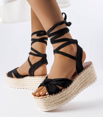 Espadrilės moterims Gemre GRM22097.2678, juodos цена и информация | Женские туфли | pigu.lt