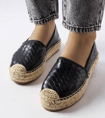 Espadrilės moterims Gemre GRM22629.2681, juodos kaina ir informacija | Bateliai moterims  | pigu.lt