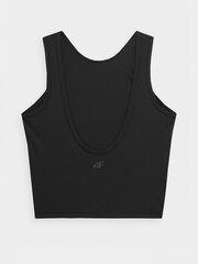 Sportiniai marškinėliai moterims 4F W 4FSS23TTSHF716 20S, juodi kaina ir informacija | Sportinė apranga moterims | pigu.lt