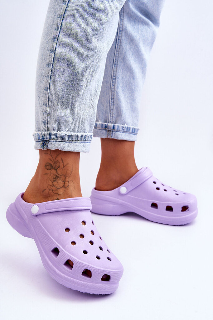 Klumpės moterims Crocs BSB25773, violetinės kaina ir informacija | Šlepetės moterims | pigu.lt