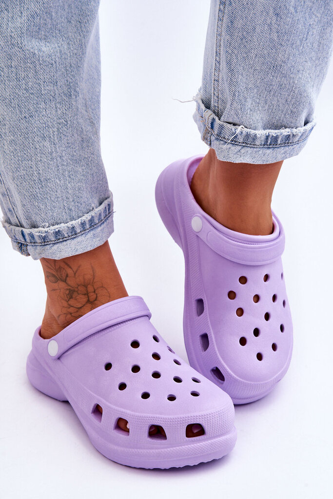 Klumpės moterims Crocs BSB25773, violetinės kaina ir informacija | Šlepetės moterims | pigu.lt